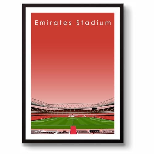GroundDesigns Arsenal Football Gift Emirates Stadium Art Print