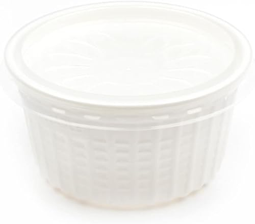 100-600 Stück Suppenbecher mit Deckel, 500ml weiß 100% Recyclable suppenschalen Soup to Go Container Schalen Biologisch abbaubares Geschirr Suppenteller Schälchen Serv (100)