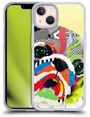 Head Case Designs Officially Licensed Michel Keck Pug Dogs 4 Soft Gel Case Compatible With Apple iPhone 13