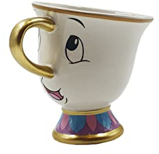 BB Designs Disney Chip Mug, Gold, Golden,white,gold