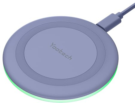 Yootech Wireless Charger,10W Max Wireless Charging Pad(No AC Adapter) | Compatible with iPhone 17/17 Pro/17 Pro Max/Air/16/15/14/13/SE 2022/12/11,Samsung Galaxy S25/S24/S23,for AirPods Pro 3