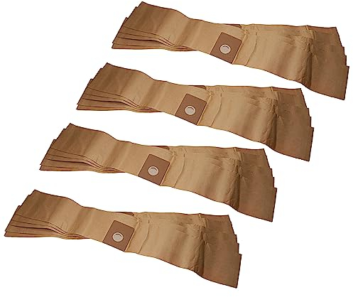 vhbw 20x Staubsaugerbeutel kompatibel mit Kärcher T 201, T 201 + ESB 28 Staubsauger - Papier Braun