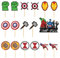 13 Pcs Hero Cake Toppers Decoration Hero Themed Cake Toppers Xmas Cake Topper Super Cake Decoration for Hero Party