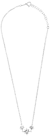 Radiant Sterne-Halskette aus Silber, Estándar, Sterling Silber, Oxyde de Zirconia, Gold,Silber