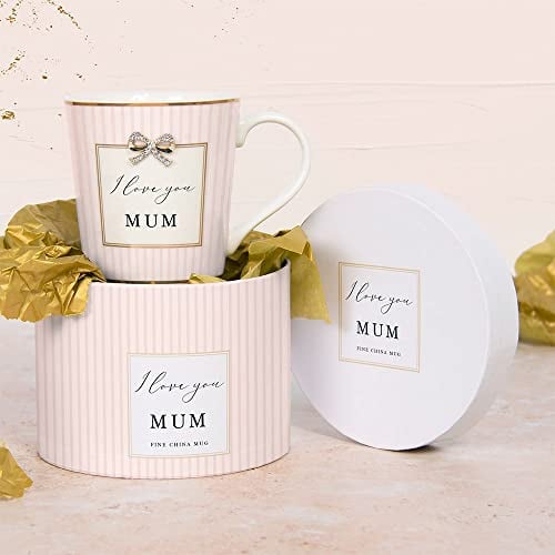 Lesser & Pavey Mum Mug for Gift | Lovely Gift for Special Occasions | Perfect for Mother's Day | I Love You Mum Mug - Madelaine by Hearts Design