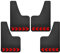 Schmutzfänger Schmutzfänger Schmutzfänger kompatibel mit Seat Leon St Cupra R Mk1 Mk2 Mk3 Mk3.5 Mk4 Ibiza 6l 6j 6k Altea Arona Exeo (Farbe: 4 Stück mit Aufkleber)