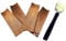 WELDINGER Set Dachrinnenpflaster Kupfer 250x80 mm (4 Stück) + Andrückrolle Silikon