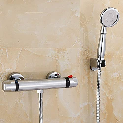 Robinets, placage bronze prendre une douche robinet de salle de bain salle de bains moderne chrome bain douche mélangeur échaudure robinet 4 points interface eau-robinet/G Comfortable anniversary