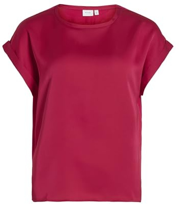 Vila VIELLETTE S/S Satin TOP - NOOS