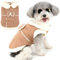 Zunea Hunde-Wintermantel für kleine Hunde und Katzen, Fleece-Hundejacke, Mantel mit D-Ring, niedliche Welpenkleidung mit Schleife, weiche, warme Fleece-Weste, Kleidung, winddicht, kaltes Wetter,