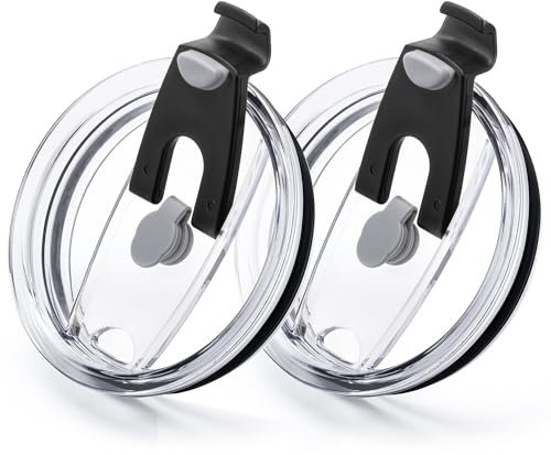 Soledea 30oz Replacement Lids for Yeti Tumblers, 2 Pack Spill Proof Lids Compatible with YETI 30oz Tumbler, D·S, BJPKPK, WETOWETO, ALBOR, Toopify, MEZMUT