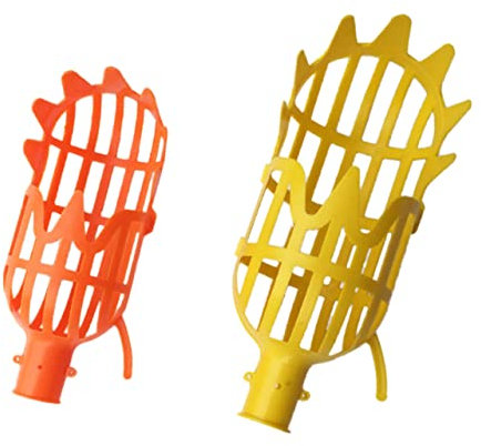 BESPORTBLE 2Stücke Teiliges Klein Orange Groß Gelb Werkzeug für Hochstammfrüchte für Garten Park und Bauernhof