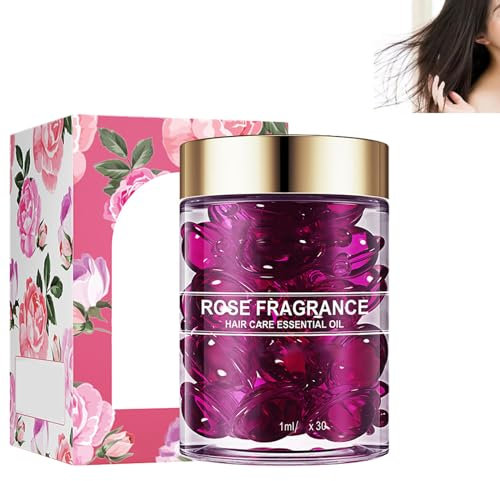 Hair Care Capsule,Hair Oil Serum Capsule,Hair Vitamin Serum Capsule,Rose Fragrance Hair Care Essential Oil,Scalp & Hair Strengthening Oil,Rose Hair Care Essential Oil,Hair Care Essential Oil