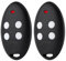 pepape 2 Stück Garagentor Handsender für MITTO-4M, MITTO-2M, MITTO 2, MITTO 4, B RCB02, B RCB04, Kompatibel mit 433.92MHz Rolling Code Fernbedienung Ersatz