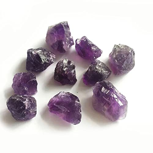 UYCUODLUY 1000 g natürlicher Amethyst roh, Amethyst-Cluster, unregelmäßiger Stein, lila Kies, Quarzkristall, Schmuckzubehör, Wohnkultur