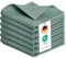 Blumtal Torchon Cuisine 30x30 cm - Lot de 6 torchon Coton 100% - Torchons de Cuisine gaufrés Lavable en Machine à 60 °C - Torchon Main - Torchon Cuisine Vaisselle Absorbant - Linge de Table - Vert