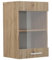 Vicco Küchenschrank Glas R-Line, Artisan-Eiche/Goldkraft Eiche, 40 cm