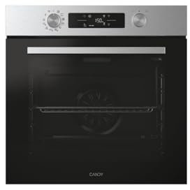 Candy Bake 800 Forno Elettrico da incasso, 78 Litri, Classe A++, 6 livelli di cottura, 12 modalità di cottura, Funzione Pizza, Connesso, 59,5x59,5x56,8 cm, Nero/Acciaio Inox - CA6 N5B3EYTX