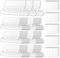 Louttary Ordnerregister, 100 Sets Hängeregistratur-Etiketten, 5,1 cm Kunststoffregister und Einlagen für Hängeregistratur-Ordner