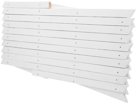 NULYLU Clôture en Extensible pour Plantes Grimpantes Treillis Mural Extérieur H44 Blanc Support Décoratif pour Jardin Et Intérieur Panneau Polyvalent pour