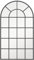 HOMCOM Espejo Decorativo de Pared 65x110 cm Espejo de Ventana de Metal para Salón Dormitorio Entrada Estilo Moderno Negro
