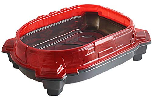 Srliya Gyro Gyro Match Ring Gyro Disc Gyro Ring Battle Gyro Battle Disk Kunststoff Burst mit Abdeckung Spielzeugzubehör (Rot)