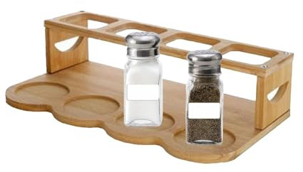 Bouteilles d'huile, bouteilles d'huile pour la cuisine | Organisateur d'huile d'olive à 2 niveaux pour armoire | Organisateur de bouteilles d'huile de cuisine en bois, armoire de rangement de bar,