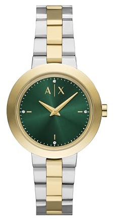 Armani Exchange A|X Women's Watch Two Hands Two Tone Stainless Steel