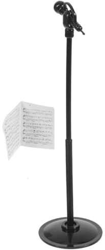 Toyvian 5 Set di mini mobili con il karaoke mini macchina per gadget casa microfono scrivania bambolotto microfono da bambola divertente microfono finto da tavolo