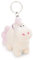 NICI 61901 Porte-clés Motif Licorne Creamy Pink, 10 cm, Blanc, Compagnon Fidèle pour Sac À Dos Ou Sac, pour Petits Et Grands