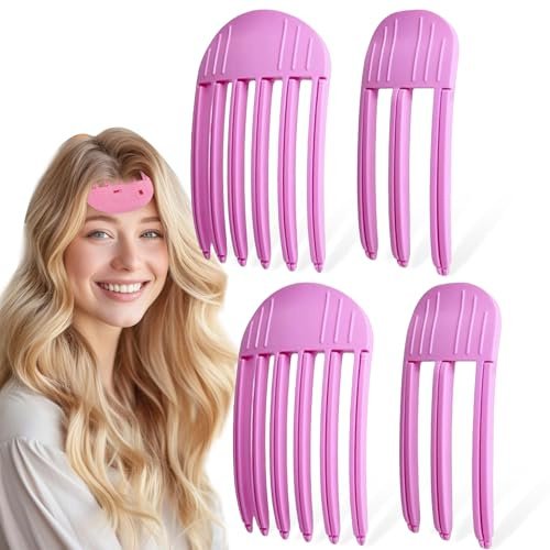 WhaleO Lot de 4 Clip de Volume, Pinces à Cheveux Volume, Clip de Volume pour Racines des Cheveux, Outils de Coiffure Pour Cheveux Longs et Courts