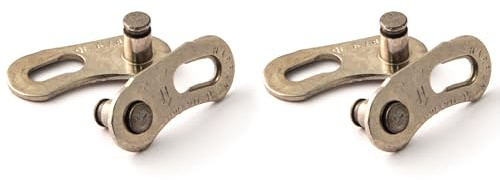 Clarks Cycle Systems Quick Links Bicycle Chain Joining Links, Silver, Pack of 2 Pairs, Single Speed