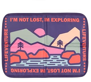 Lifeventure PEVA Folding Sit Mat – Waterproof, Insulating and Lightweight Padded Seat Pad for Hiking, Camping, Travel and Festivals