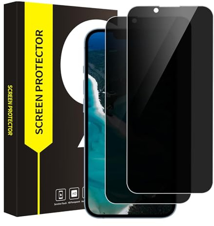 Cable Leader 2 Stück Schutzfolie für Panzerglas für iPhone 13/13 Pro/14 5G Sichtschutzfolie, 2.5D 0 Staub & Blasen iPhone 13 Sichtschutz, Premium Glas Bruchsicherheit iPhone 14 Displayschutzfolie