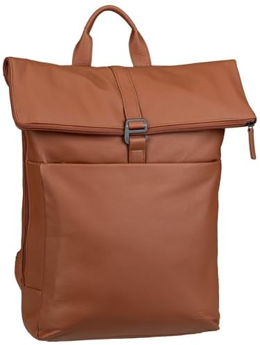 Jost Rucksack Laptoprucksack mit Laptopfach Tromsoe Backpack Cognac hellbraun