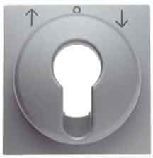 Tapa int./puls. llave S/B aluminio