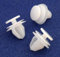 20 x Clips Agrafe Plastique Moulures et Bandeaux - 6991S6 / 6991.S6