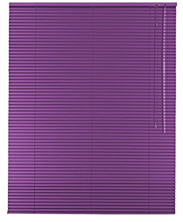 Easy-Shadow Hochwertige Alu-Aluminium Jalousie Rollo Jalousette 80 x 100 cm / 80x100 cm in Farbe Flieder - Bedienseite rechts/Maßanfertigung