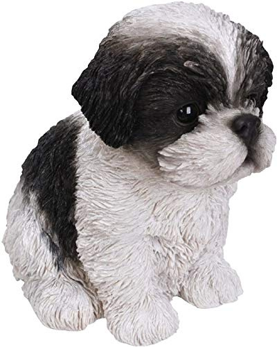 Vivid Arts Pet Pals ShihTzu Puppy Black and White PP-SZBK-F