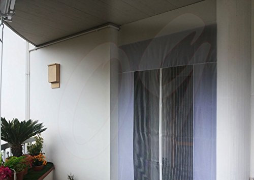 TENDA ZANZARIERA MAGNETICA CON CALAMITA 250 x 160 CM BIANCO PER PORTA BALCONE