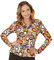W WIDMANN MILANO Party Fashion - 70er Jahre Bluse für Damen, Disco Fever, Hemd, Faschingskostüme