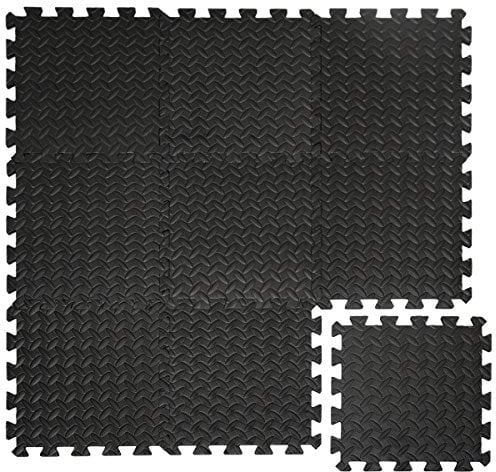 EYEPOWER 0,8qm 9er Set Bodenschutzmatten 30x30x1 Fitness Bodenmatte Schutzmatte