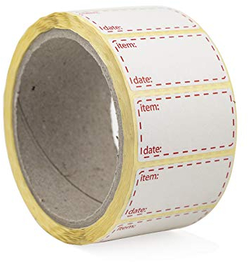 Palucart® etichette su rotolo per congelatore 500 etichette 50 x 25 etichette per alimenti autoadesivi