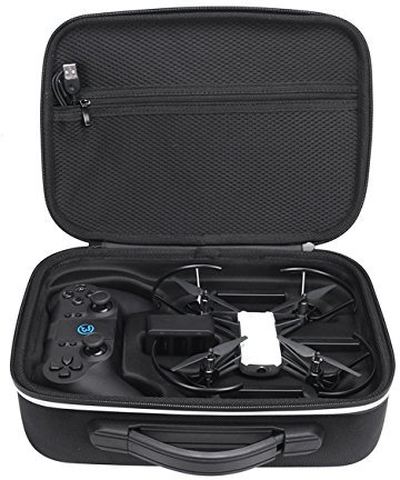 XBERSTAR Sac de transport en polyuréthane EVA pour DJI RYZE Tello et pour télécommande GameSir T1d, Noir , Compacte