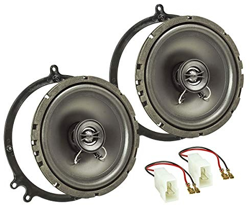 tomzz Audio 4003-003 TA16.5-Pro Lautsprecher Einbau-Set kompatibel mit Audi A6 C5 C6 Tür vorne A3 A4 Tür hinten 165mm Koaxial System