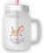 Mr. & Mrs. Panda Trinkglas Mason Jar Pferd Springen - Geschenk, Landwirtin, Landwirt, Pony, Henkelglas, Schraubdeckel Glas, Satiniertes Glas,