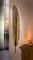Wandhänger Feder aus Metall, Gold, 99 cm hoch, Wanddeko, Wandschmuck, Dekohänger