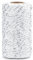 G2PLUS 100M Ficelle Corde Blanche Coton avec Fil d'argent,Ficelle Bakers Twine combinée or - Emballage de cadeaux pour Décoration, Loisirs Créatifs,Noël