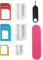 subtel SIM-Kartenadapter 5 in 1 Organizer Set Micro SIM Nano SIM Standard SIM Karten Adapter Kit Simkartenslot Simkartenadapter Metall