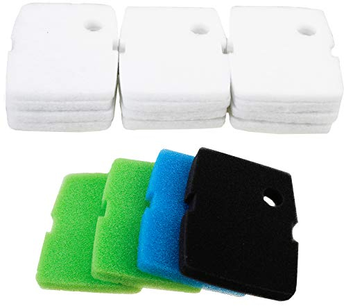 AQUANEAT Shunting Aquarienfilter, Biochemischer Schaumstofffilter Für Aquarien, Maßgeschneider Schwammfilter Ersatz-Filtereinsätze, Kompatibel Mit Cascade 1200/1500 Ccf4ul/ccf5ul, 5X5X1